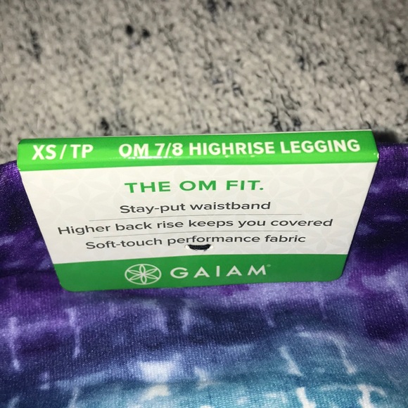 Gaiam 7/8 OM Highrise Leggings - Picture 3 of 5